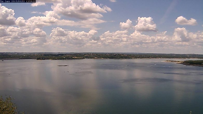 Lake Travis webcam, September 3, 2015 1:05 PM CT