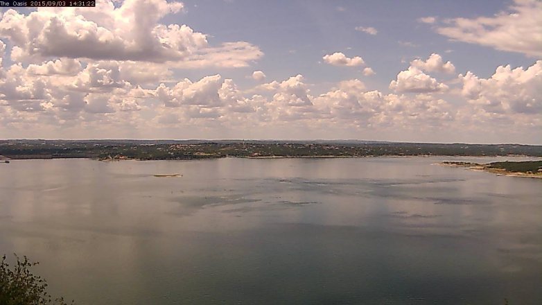 Lake Travis webcam, September 3, 2015 1:40 PM CT