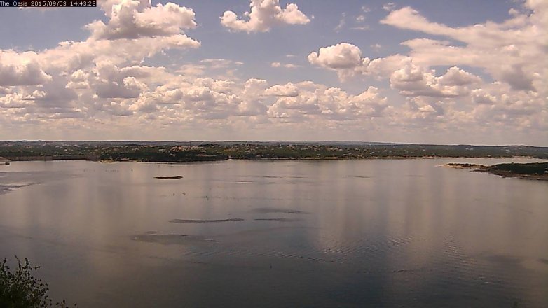 Lake Travis webcam, September 3, 2015 1:50 PM CT