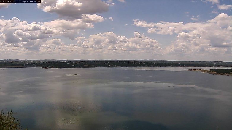 Lake Travis webcam, September 3, 2015 2:05 PM CT