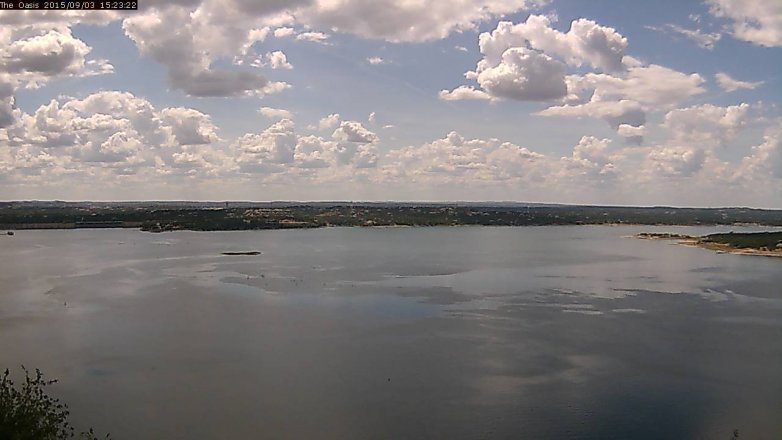 Lake Travis webcam, September 3, 2015 2:30 PM CT