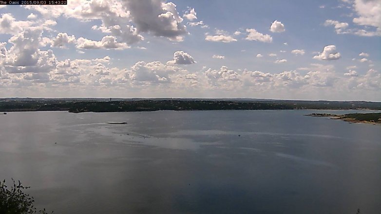Lake Travis webcam, September 3, 2015 2:50 PM CT