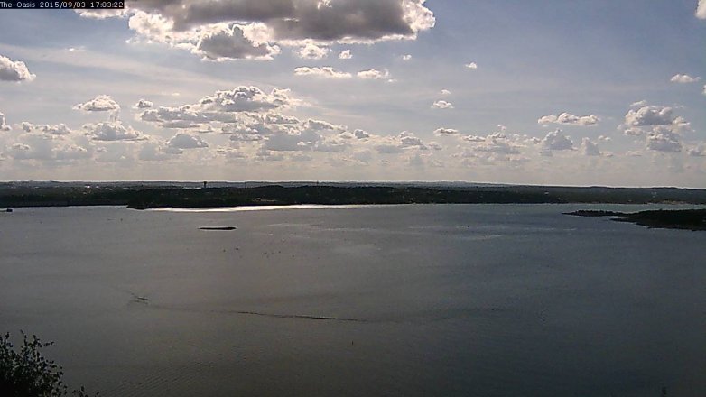 Lake Travis webcam, September 3, 2015 4:10 PM CT