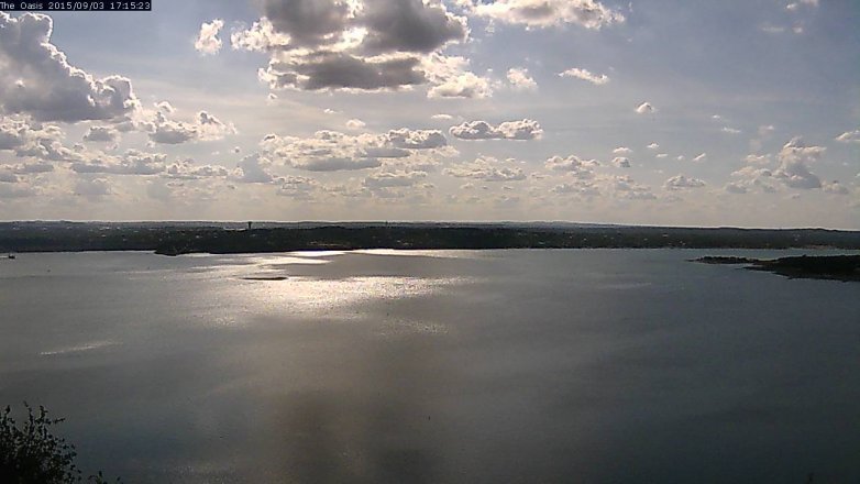 Lake Travis webcam, September 3, 2015 4:20 PM CT