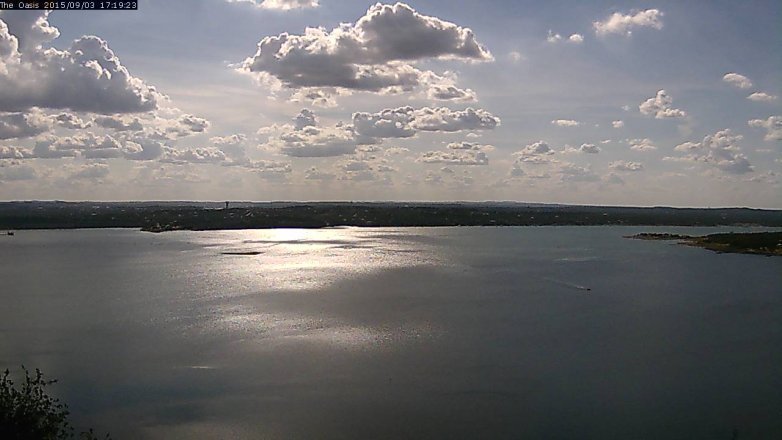 Lake Travis webcam, September 3, 2015 4:25 PM CT