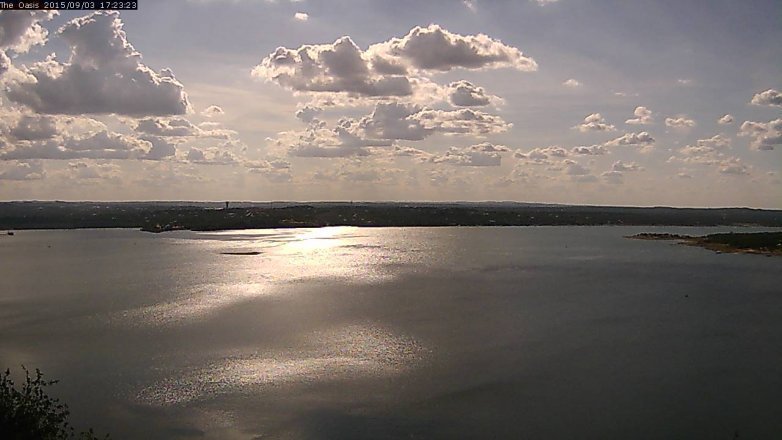 Lake Travis webcam, September 3, 2015 4:30 PM CT
