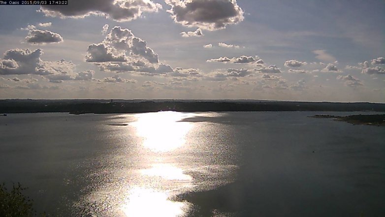 Lake Travis webcam, September 3, 2015 4:50 PM CT