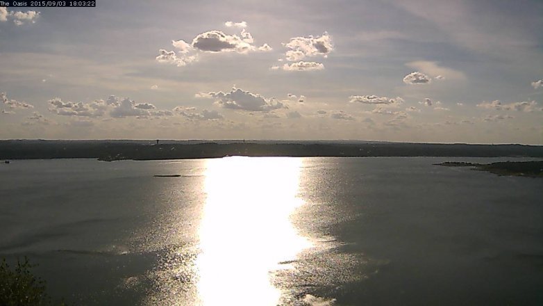 Lake Travis webcam, September 3, 2015 5:10 PM CT