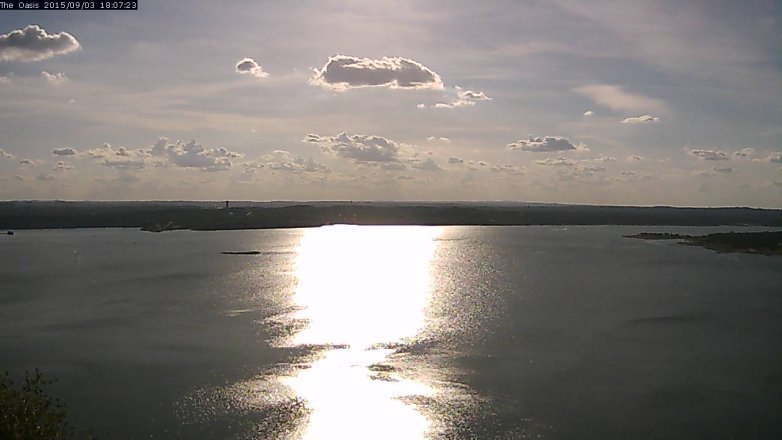 Lake Travis webcam, September 3, 2015 5:15 PM CT