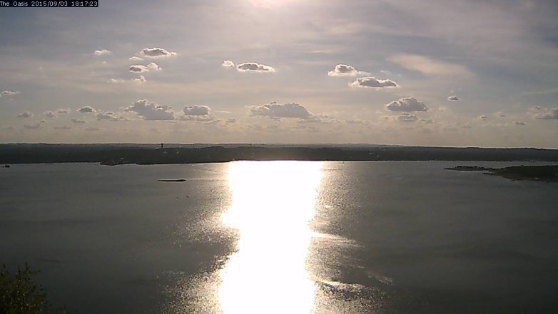 Lake Travis webcam, September 3, 2015 5:25 PM CT