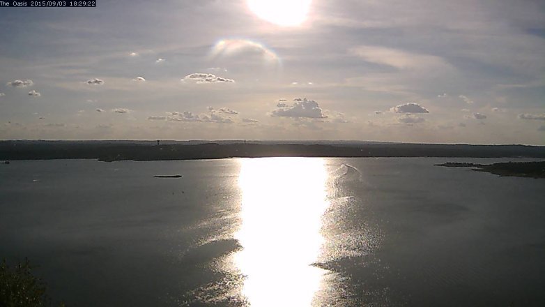 Lake Travis webcam, September 3, 2015 5:35 PM CT