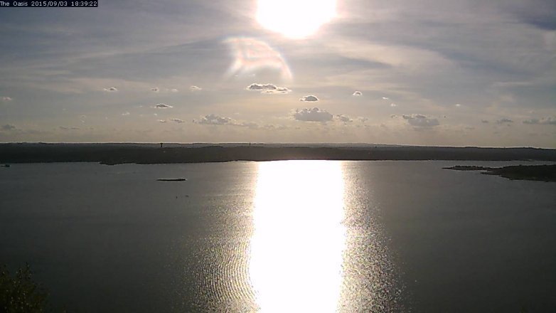 Lake Travis webcam, September 3, 2015 5:45 PM CT