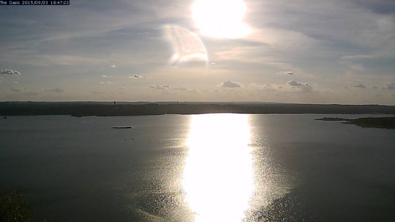 Lake Travis webcam, September 3, 2015 5:55 PM CT
