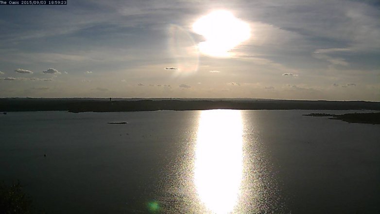 Lake Travis webcam, September 3, 2015 6:05 PM CT