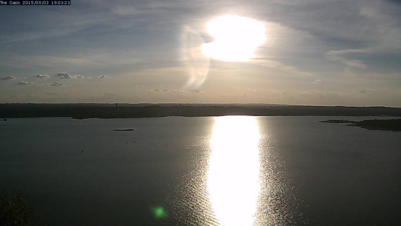 Lake Travis webcam, September 3, 2015 6:10 PM CT