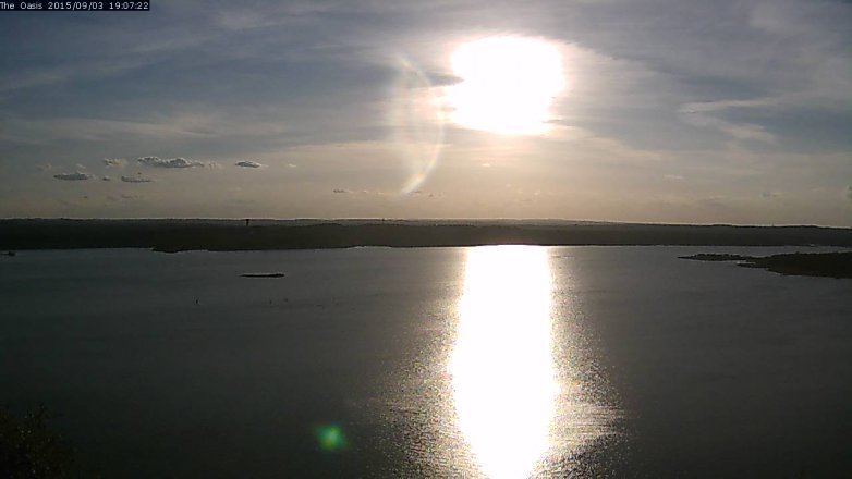 Lake Travis webcam, September 3, 2015 6:15 PM CT