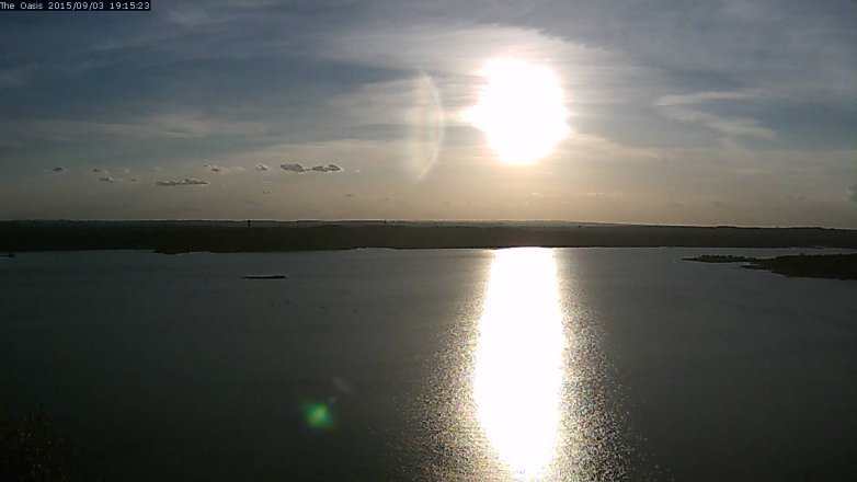 Lake Travis webcam, September 3, 2015 6:20 PM CT