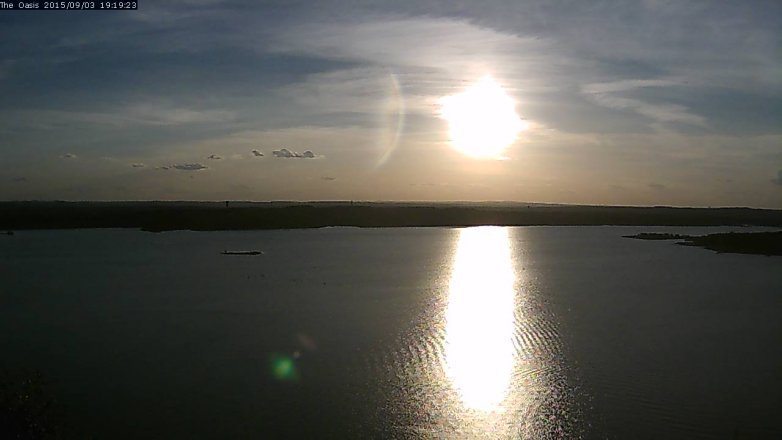 Lake Travis webcam, September 3, 2015 6:25 PM CT