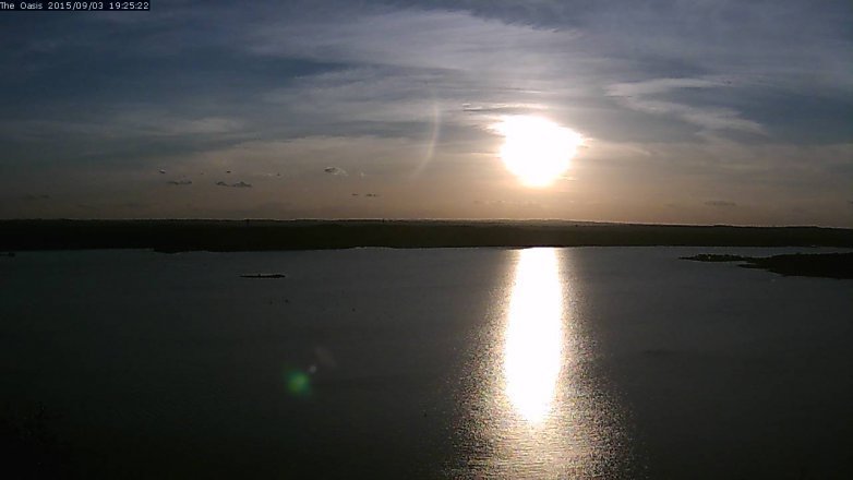 Lake Travis webcam, September 3, 2015 6:30 PM CT