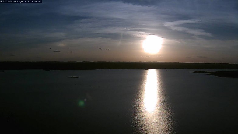 Lake Travis webcam, September 3, 2015 6:35 PM CT