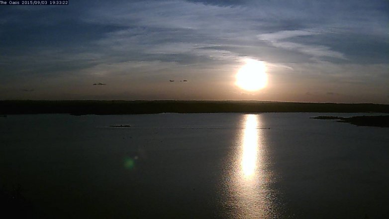 Lake Travis webcam, September 3, 2015 6:40 PM CT