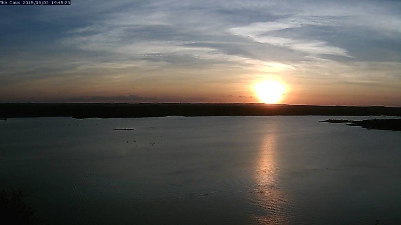 Lake Travis webcam, September 3, 2015 6:50 PM CT