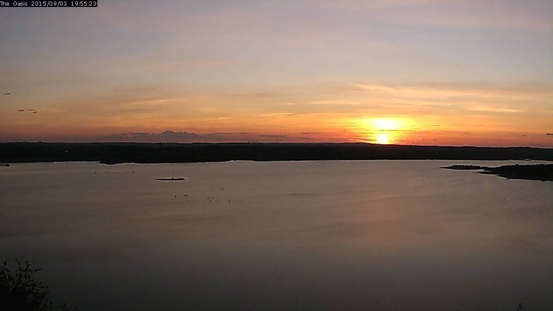 Lake Travis webcam, September 3, 2015 7:00 PM CT