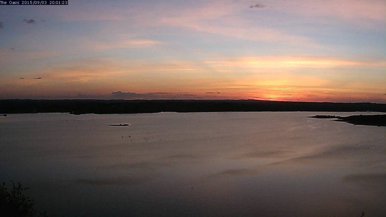 Lake Travis webcam, September 3, 2015 7:10 PM CT