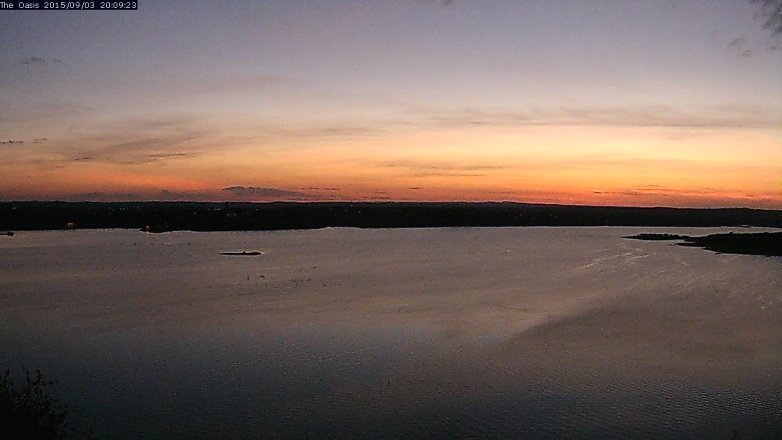 Lake Travis webcam, September 3, 2015 7:15 PM CT
