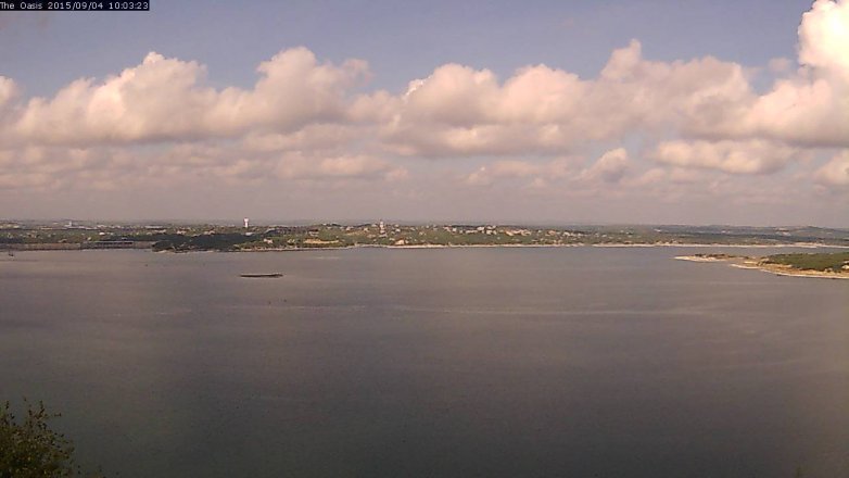 Lake Travis webcam, September 4, 2015 9:10 AM CT