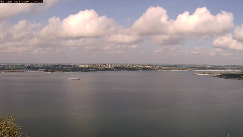 Lake Travis webcam, September 4, 2015 9:15 AM CT