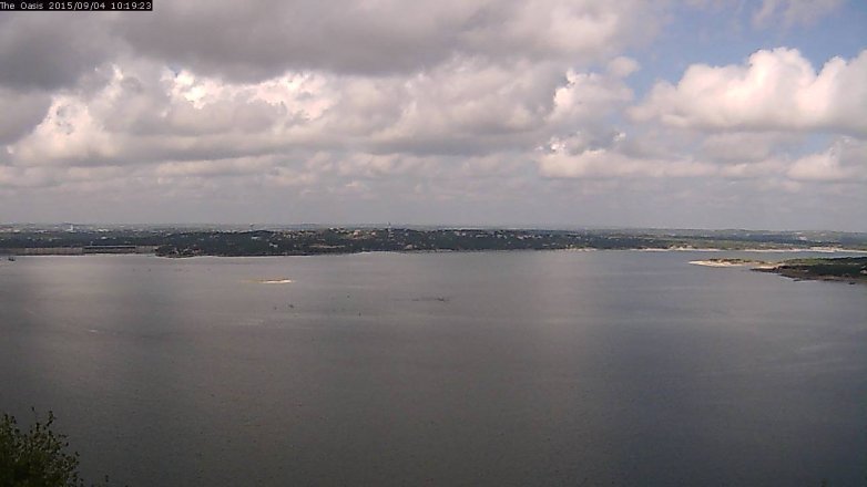 Lake Travis webcam, September 4, 2015 9:25 AM CT