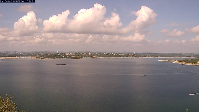 Lake Travis webcam, September 4, 2015 9:45 AM CT