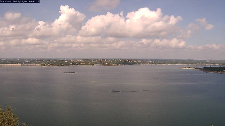 Lake Travis webcam, September 4, 2015 9:50 AM CT