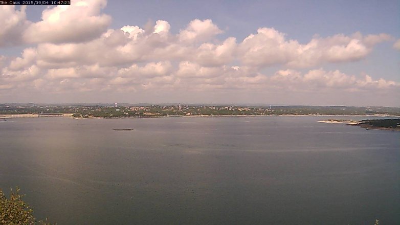 Lake Travis webcam, September 4, 2015 9:55 AM CT