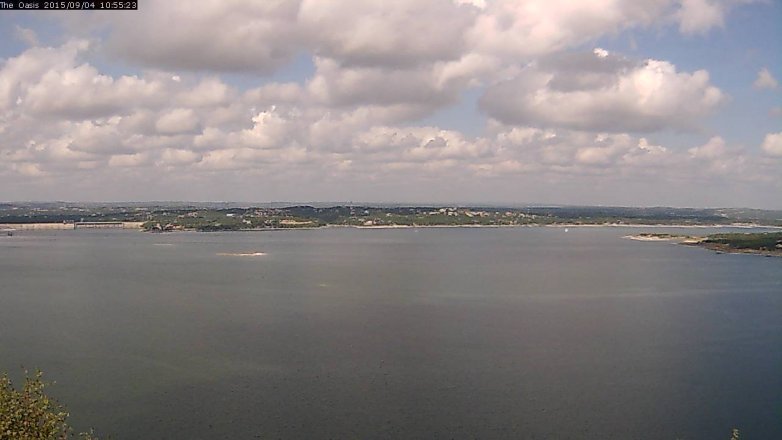 Lake Travis webcam, September 4, 2015 10:00 AM CT