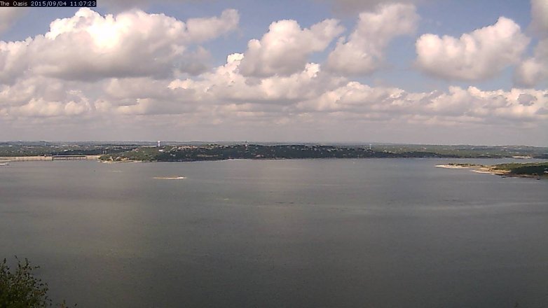 Lake Travis webcam, September 4, 2015 10:15 AM CT