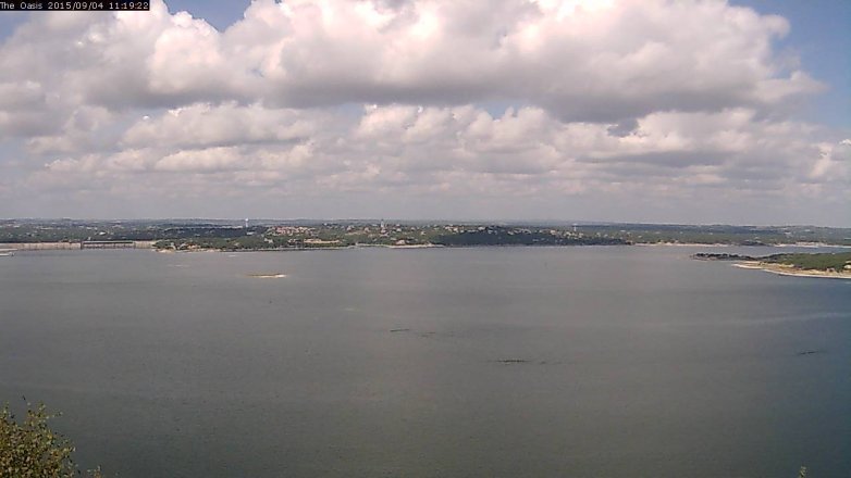 Lake Travis webcam, September 4, 2015 10:25 AM CT
