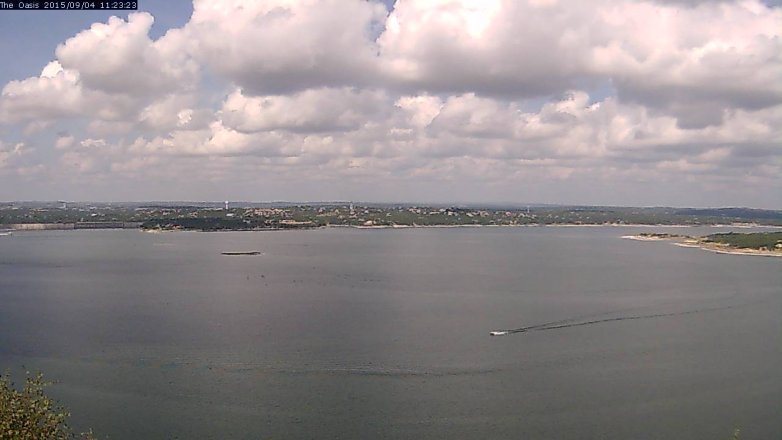 Lake Travis webcam, September 4, 2015 10:30 AM CT