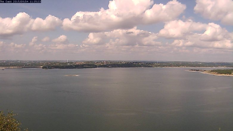 Lake Travis webcam, September 4, 2015 10:40 AM CT