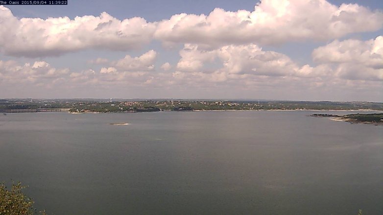 Lake Travis webcam, September 4, 2015 10:45 AM CT