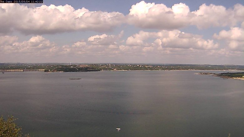 Lake Travis webcam, September 4, 2015 10:50 AM CT