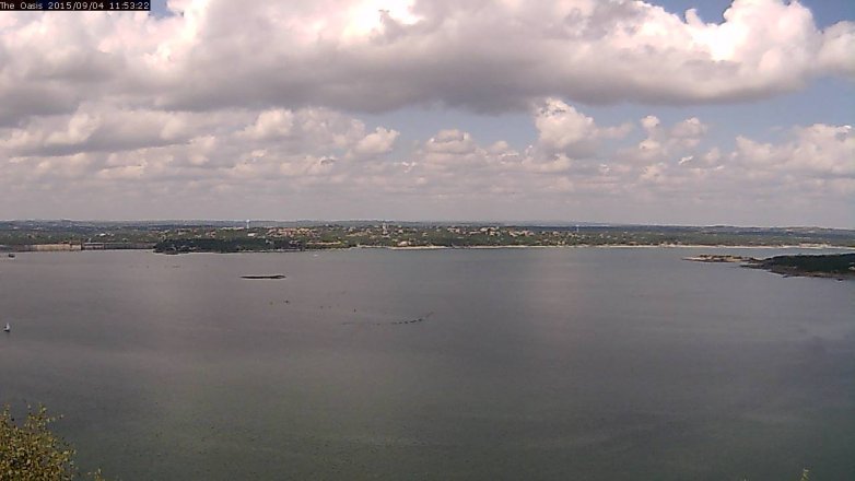 Lake Travis webcam, September 4, 2015 11:00 AM CT
