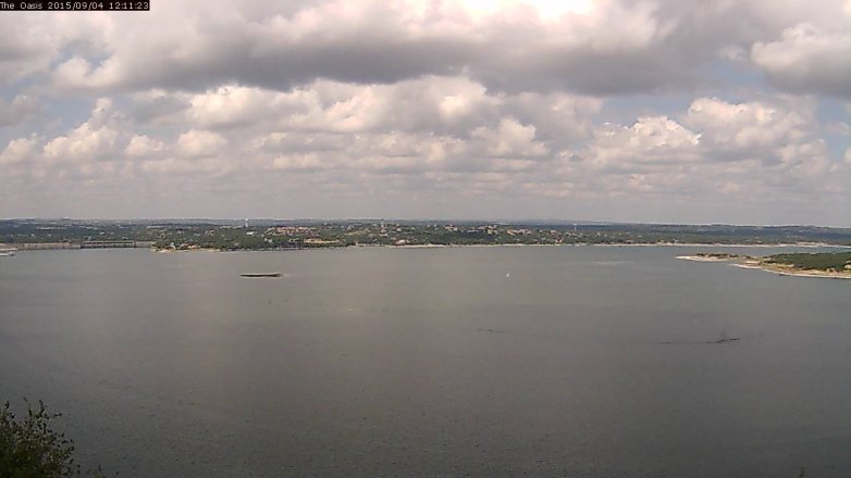 Lake Travis webcam, September 4, 2015 11:20 AM CT