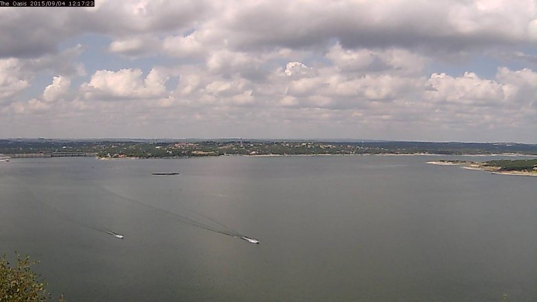 Lake Travis webcam, September 4, 2015 11:25 AM CT