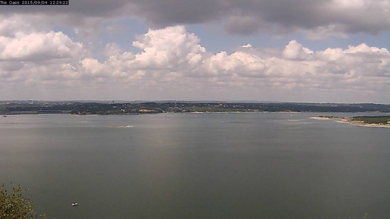 Lake Travis webcam, September 4, 2015 11:35 AM CT