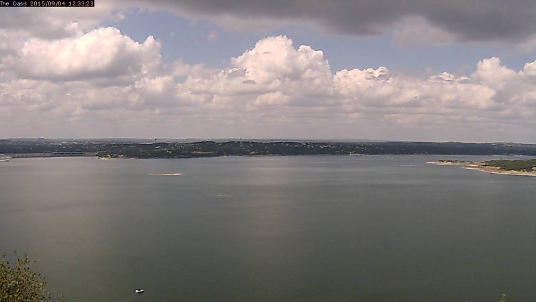 Lake Travis webcam, September 4, 2015 11:40 AM CT