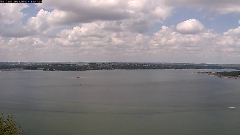 Lake Travis webcam, September 4, 2015 11:55 AM CT