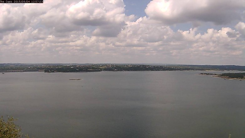 Lake Travis webcam, September 4, 2015 12:05 PM CT