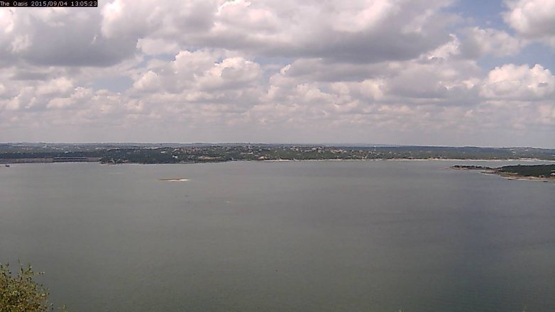 Lake Travis webcam, September 4, 2015 12:10 PM CT